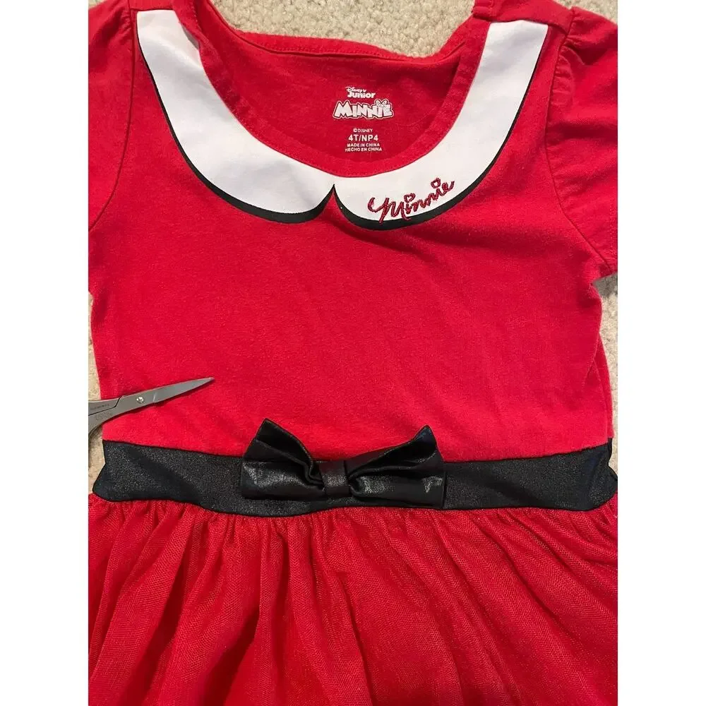 38 Pc Girls LOT Size XS 4-5 4T Clothing Dresses Tops Sleep Minnie Good/Play cond
